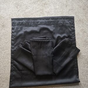 Mainstays Black Woven Solid Polyester Fabric